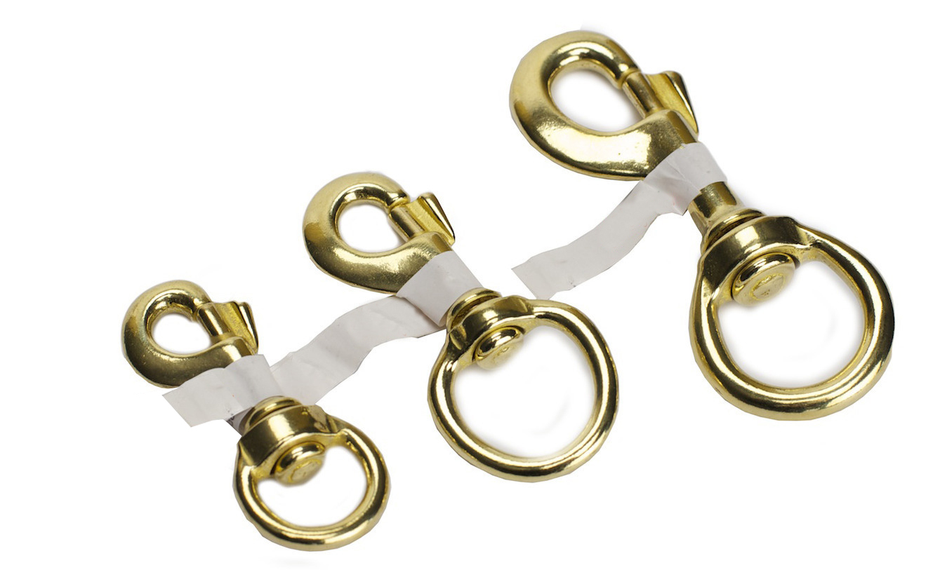 3/4 (18mm) Halter Snap Solid Brass