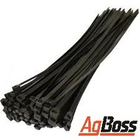 Cable Ties 200 x 4.8mm Black 100 pc