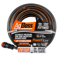 AgBoss Premium Hose 12mmx18m (Fitted)
