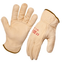 Riggers Gloves Beige (Blue Band) Size 10 (XL)