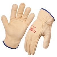 Riggers Gloves Beige (Brown Band) Size 11 (2XL) New SKU 470180