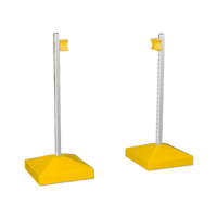 Jump Wing Keyhole Square Base & Cup - Yellow (1pr)
