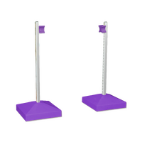 Jump Wing Keyhole Square Base & Cup - Purple (1pr)