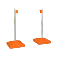 Jump Wing Keyhole Square Base & Cup - Orange (1pr)