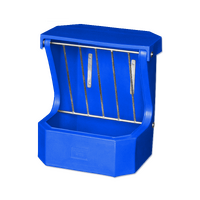 Hay Rack Feeder with Lid - Blue