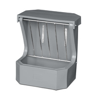 Hay Rack Feeder with Lid - Grey