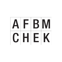 Arena Marker 8 Letter Set Black 250mm high 3ea 'AFBMCHEK'