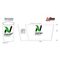 Cylinder 250ml PourMaxx - Nutrien - 1 colour print