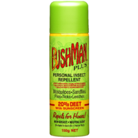 Bushman 'Plus' Aerosol - 20% Deet with Sunscreen (150g)