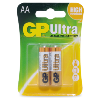 1.5V Ultra Alkaline AA GP Brand - Card of 2.