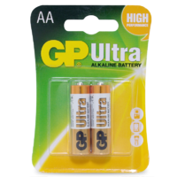 1.5V Ultra Alkaline AA GP Brand - Card of 2.