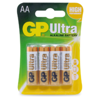 Battery 1.5V Ultra Alkaline AA GP Brand - Card of 4.