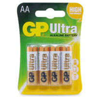 1.5V Ultra Alkaline AA GP Brand - Card of 4.