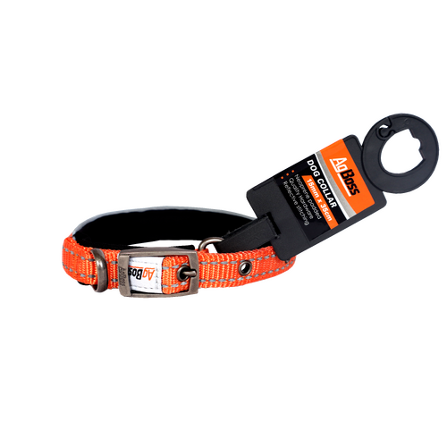 AgBoss Orange Dog Collar | 15mm x 35cm (14")  