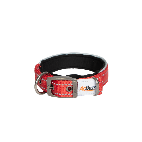 AgBoss Red Dog Collar | 25mm x 45cm (18") 