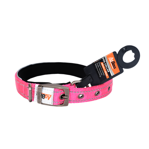 AgBoss Hot Pink Dog Collar | 25mm x 55cm (22") 
