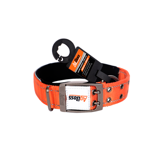 AgBoss Orange Dog Collar | 40mm x 60cm (24")  