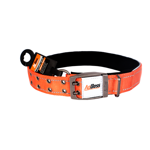 AgBoss Orange Dog Collar | 40mm x 75cm (30")  