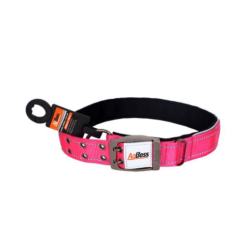 AgBoss Hot Pink Dog Collar | 40mm x 75cm (30")