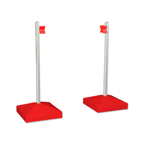 Jump Wing Keyhole Square Base & Cup - Red (1pr)