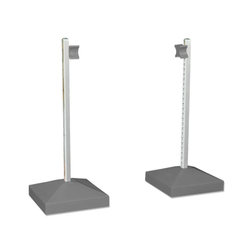 Jump Wing Keyhole Square Base & Cup Grey (1pr)