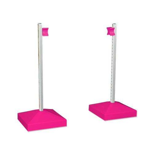Jump Wing Keyhole Square Base & Cup Pink (1pr)