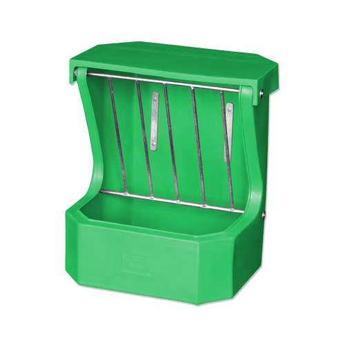 Hay Rack Feeder with Lid - Green