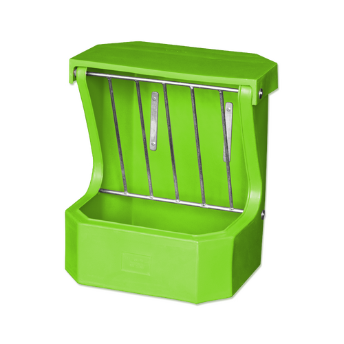 Hay Rack Feeder with Lid - Lime