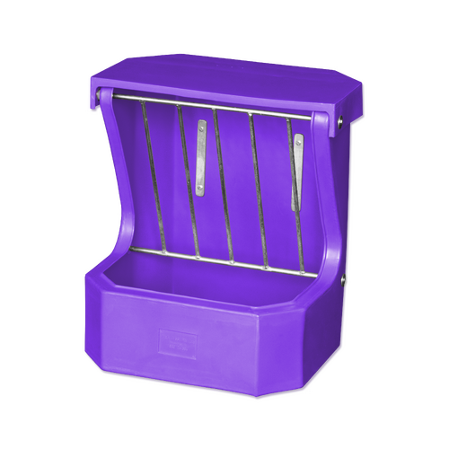 Hay Rack Feeder with Lid - Purple