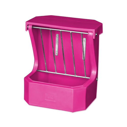 Hay Rack Feeder with Lid - Pink