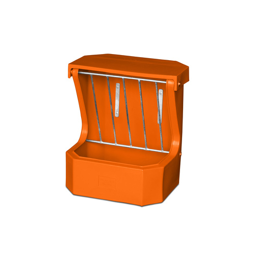 Hay Rack Feeder with Lid - Orange