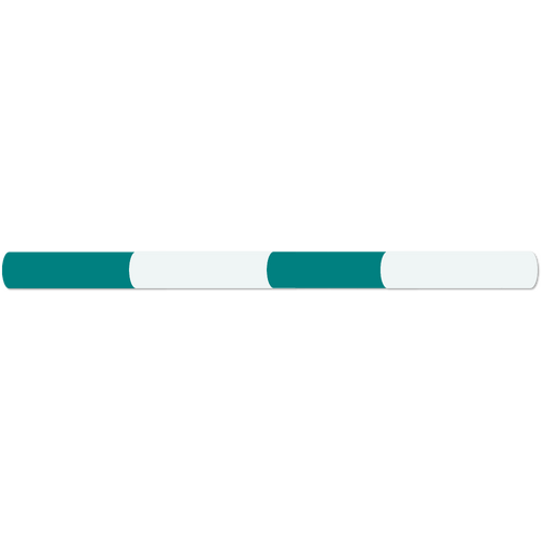 Jump Pole 2.4m long Natural & Teal