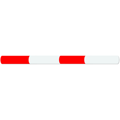 Jump Pole 2.4m long Natural & Red