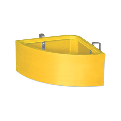 Corner Feeder, 45 litre - Yellow