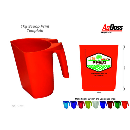 Scoop 1kg FeedMaxx Orange - Redmonds - 4 colour print