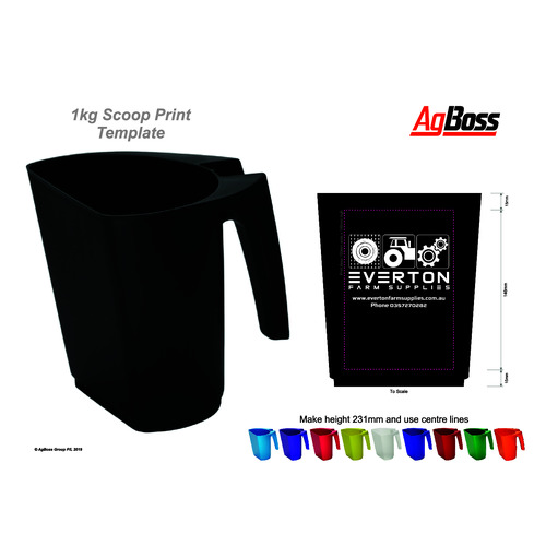 Scoop 1kg FeedMaxx Black - Everton - 1 colour print