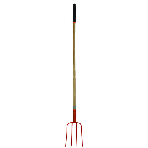 AgBoss Manure Fork - 4 Prong - Wooden Handle