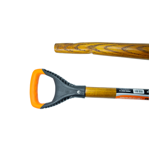 Replacement Wooden Handle Plastic D Single Bend 85cm