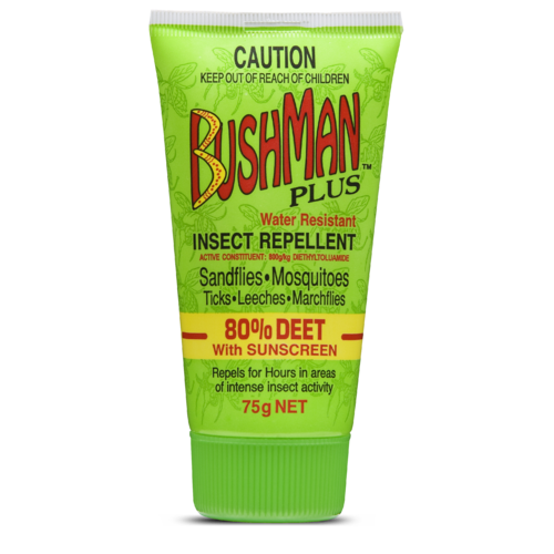 Bushman Plus DryGel 80% Deet with Sunscreen 75g