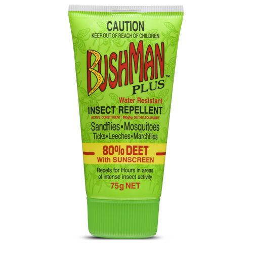 Bushman 'Plus' DryGel - 80% Deet with Sunscreen (75g)