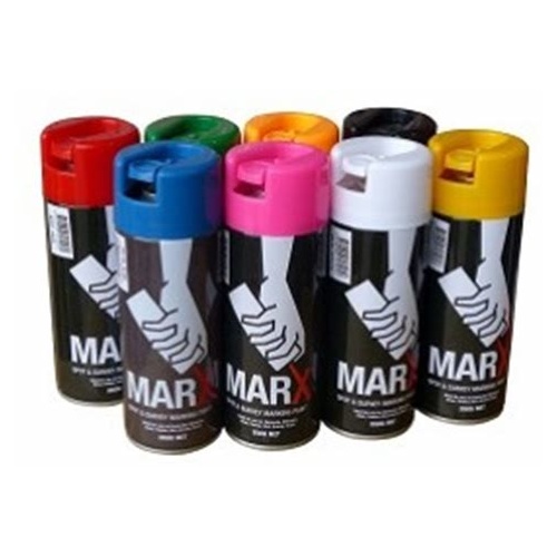Marx Spot and Survey Spray Paint - Red